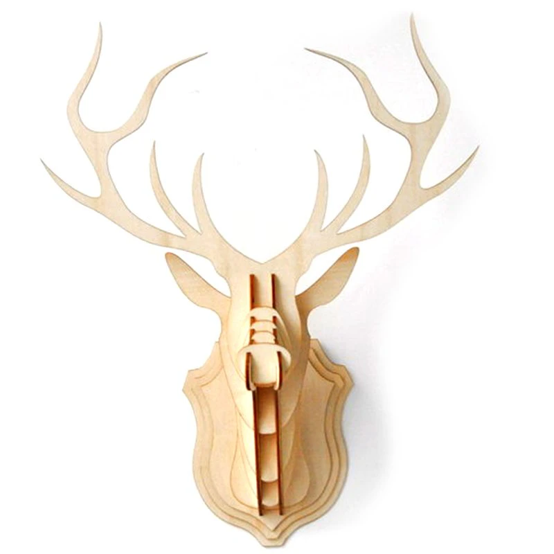 Wooden Kitset Deer Head