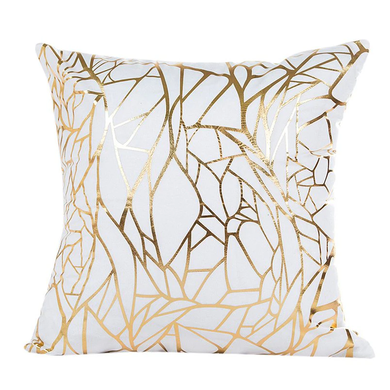 Gold Print Pillows