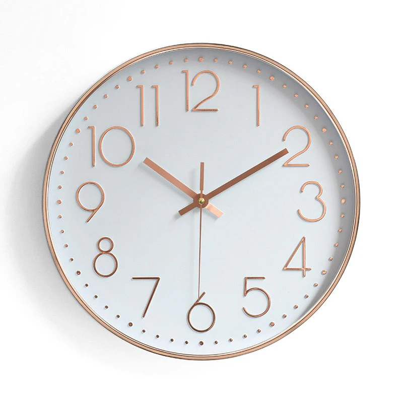 Rose gold wall clock