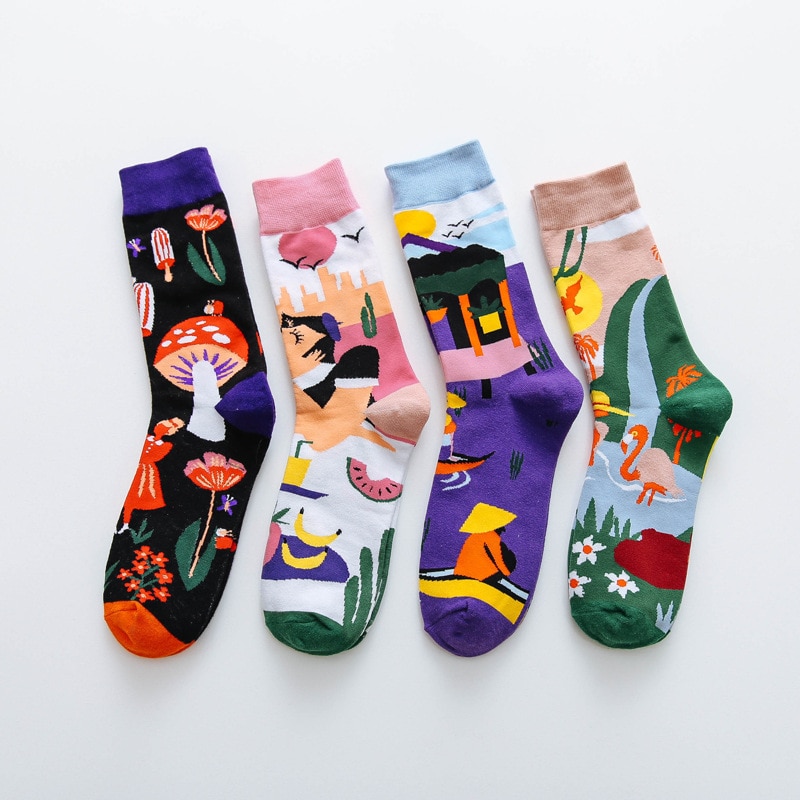 Abstract Art Print Socks