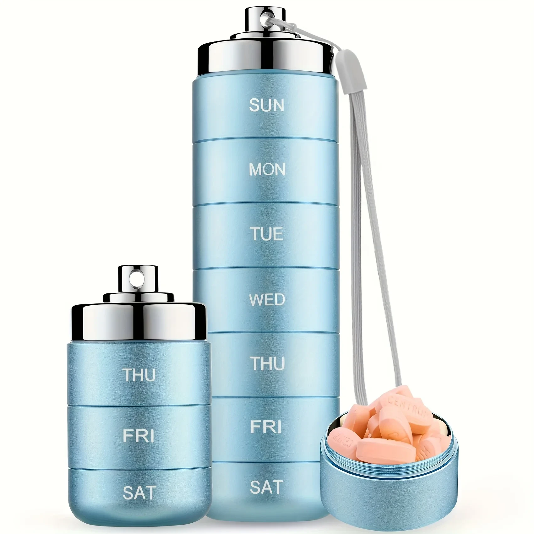 Stackable Pill Organizer Set