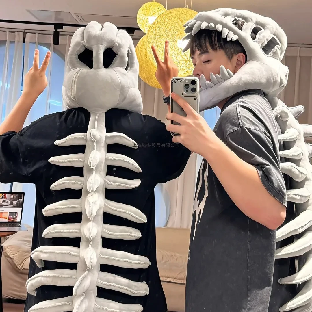 Plush Wearable Dinosaur Skeleton