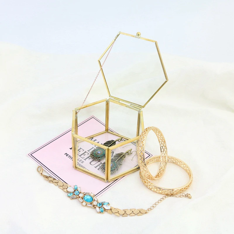 Geometrical Clear Jewelry Box