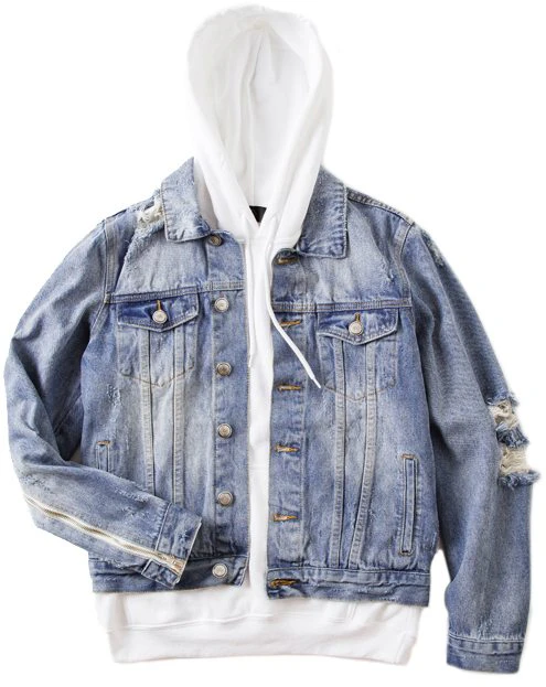 Oversized Ripped Denim Jacket