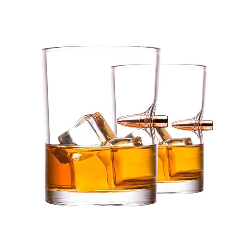 Bullet Impact Whiskey Tumbler