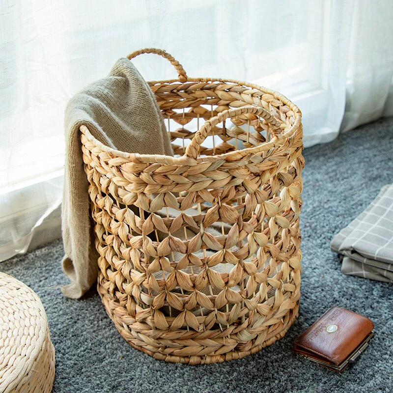 Straw Laundry Basket