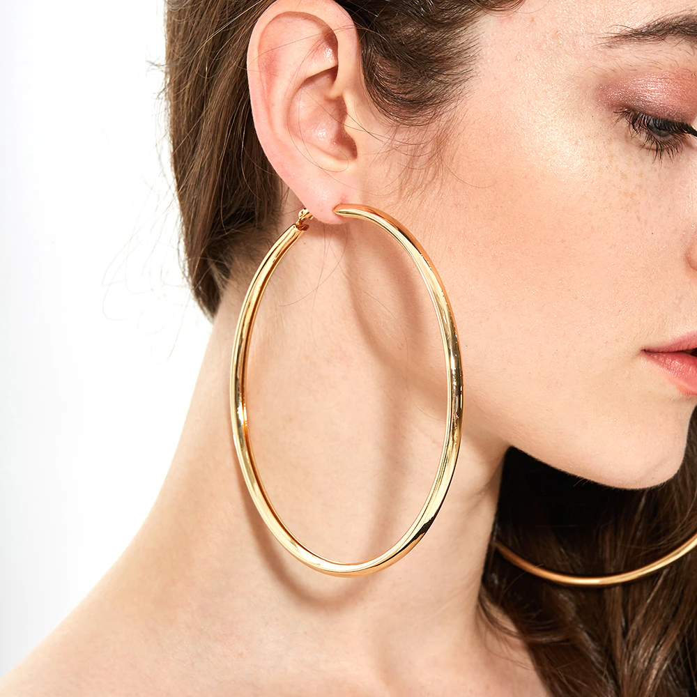 Oversize Gold Hoops