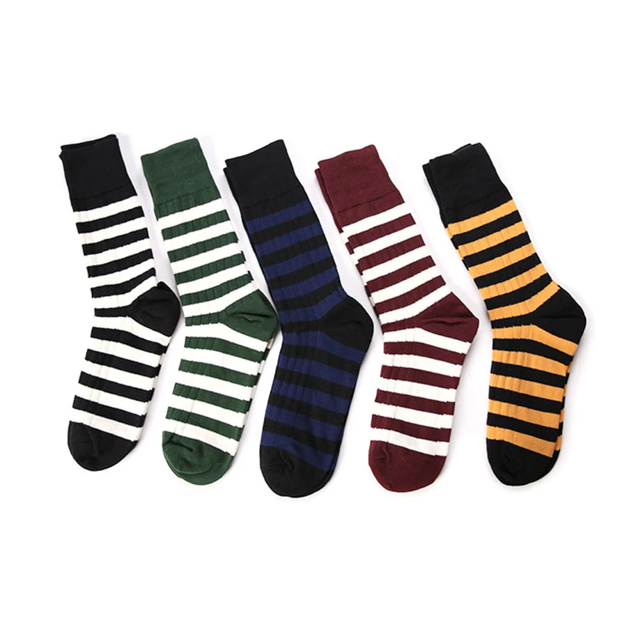 Thick Striped Retro Socks