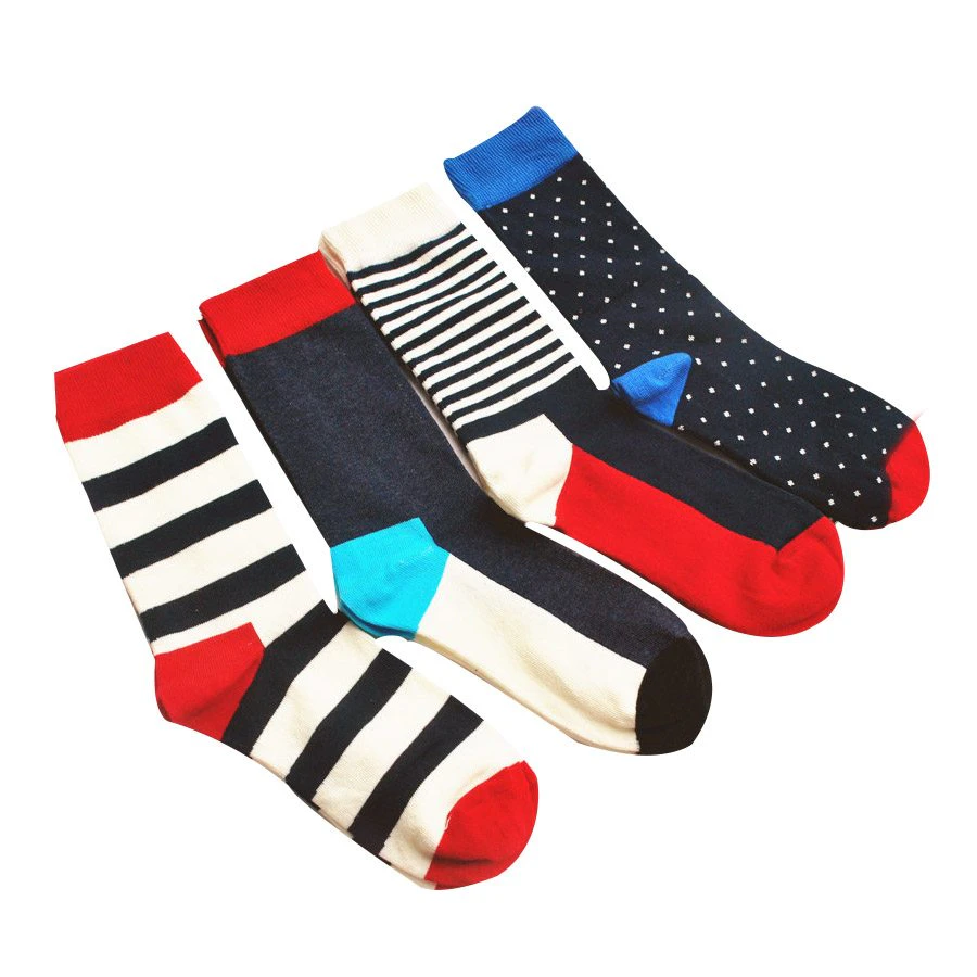 Mens Summer Striped Panel Socks