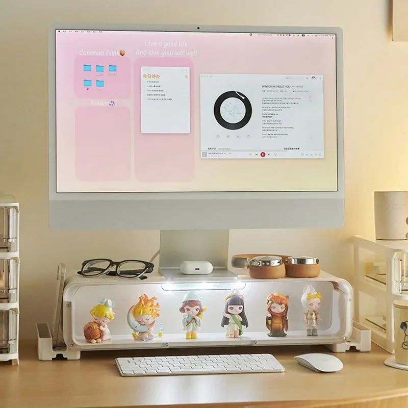 Transparent Monitor Display Stand