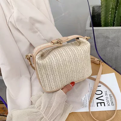 Boho Weave Bucket Bag