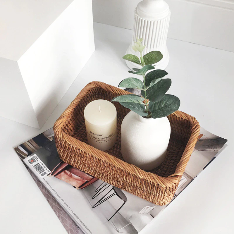 Handwoven Rattan Basket
