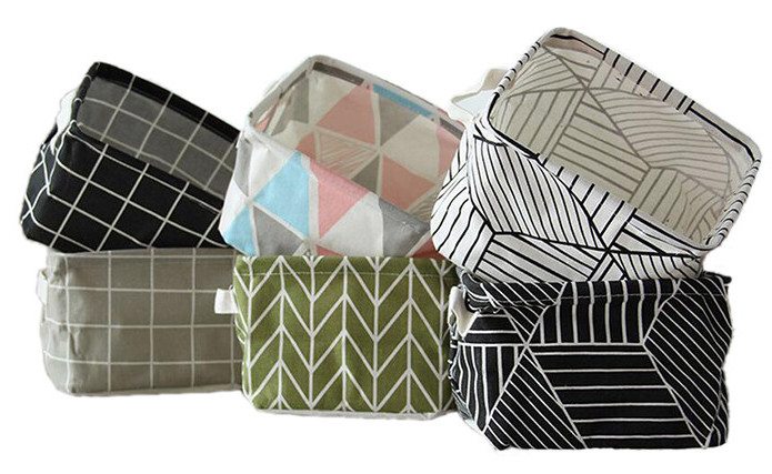 Geometric Linen Storage