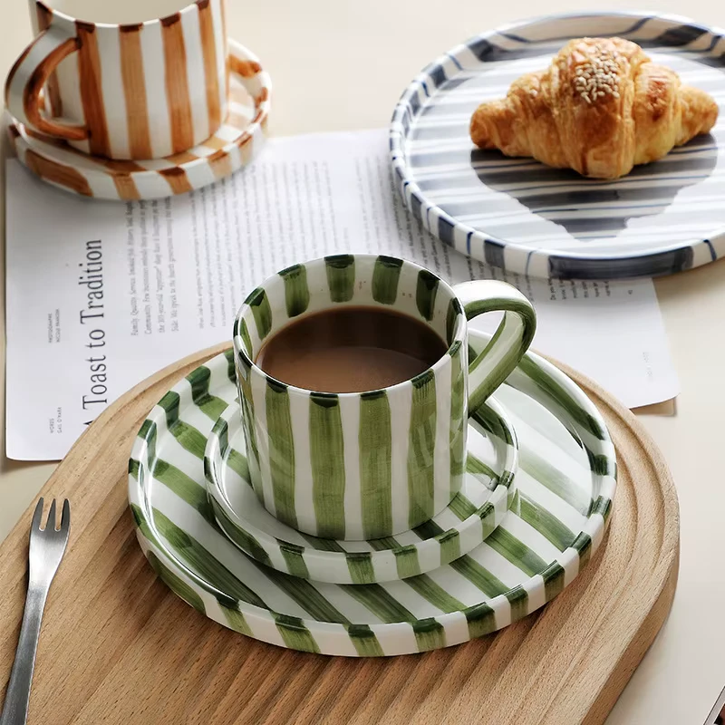 Striped Mug Set
