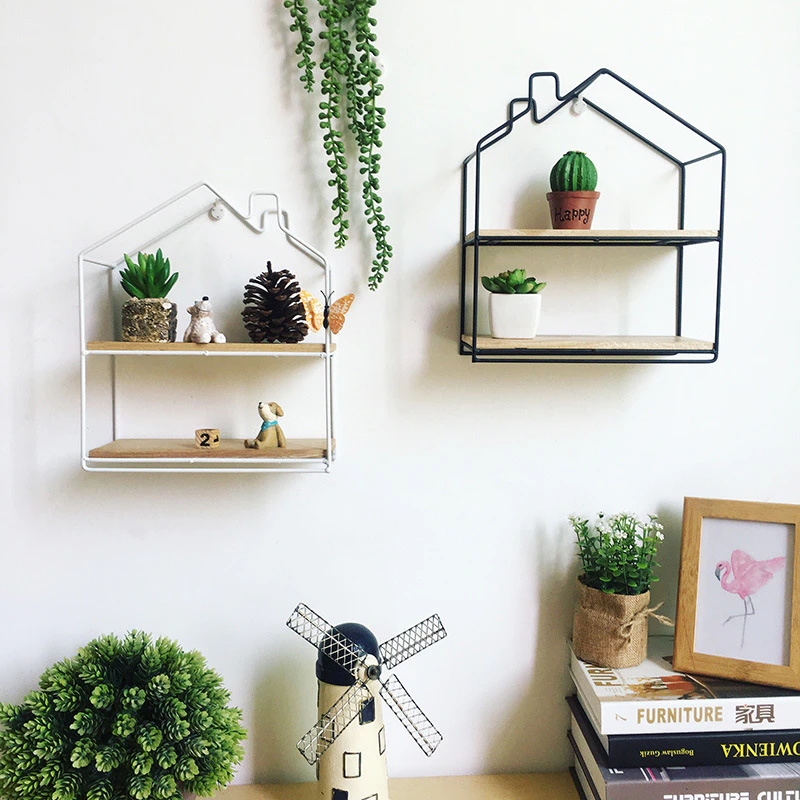 Vintage Iron Wall Shelf