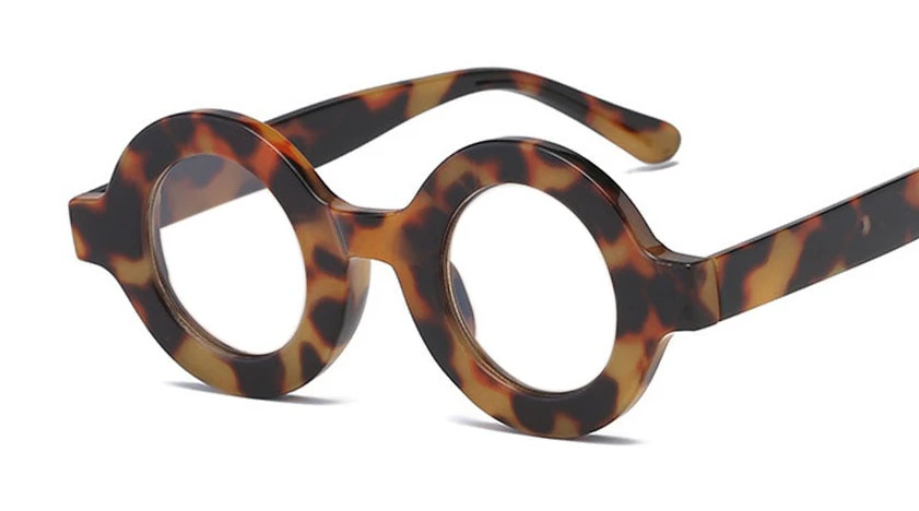 Round Leopard Reading Glasses