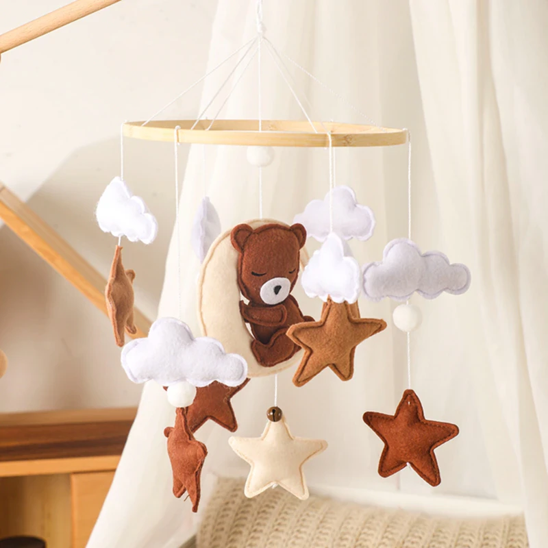 Soft Felt Bear Mobile