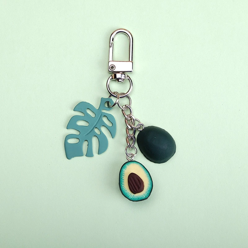 Monsterra Avocado Keyring