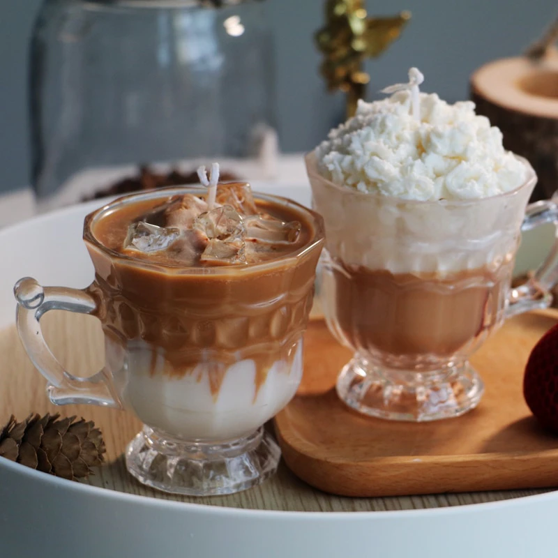 Latte Glass Scented Candle