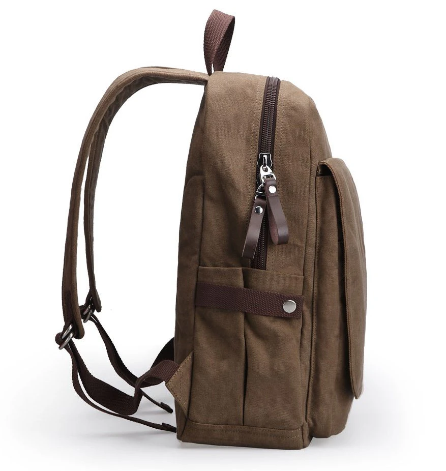 Canvas Day Backpack With Laptop Sleeve