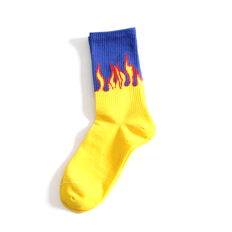 Electric Flame Socks