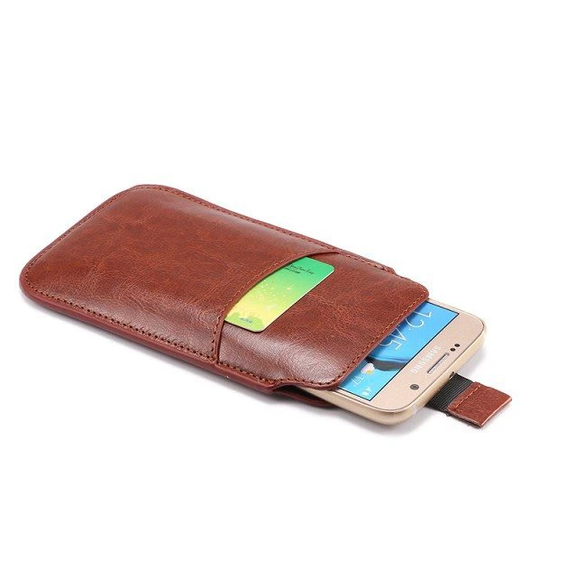 Leather Phone Wallet Pouch
