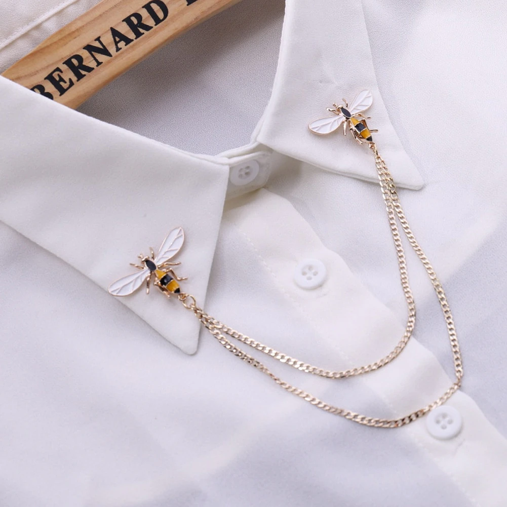 Vintage Bee Chain Brooch