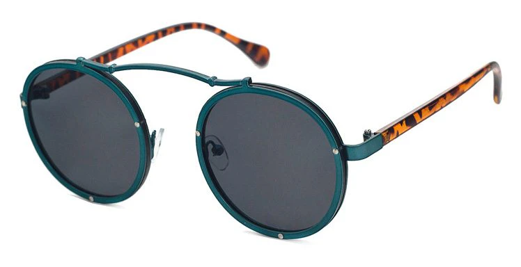 Vintage Round Two Tone Sunglasses