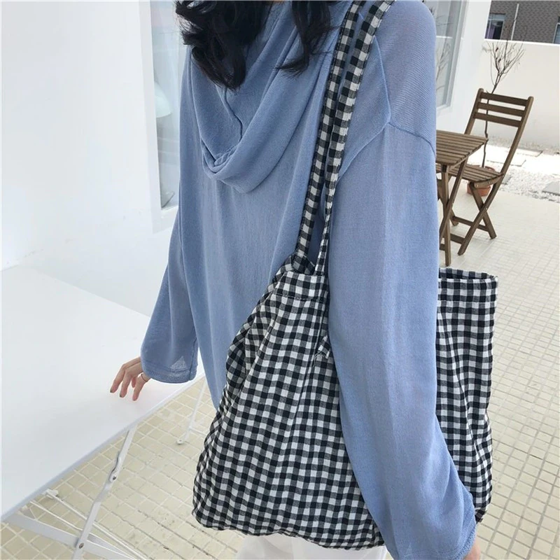 Plaid Tote Bag