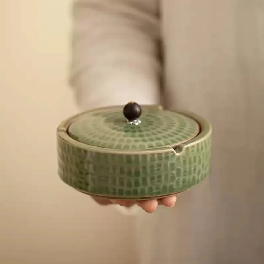 Ceramic Lidded Ashtray