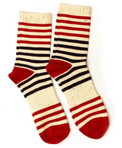 Retro Stripe Cotton Winter Socks