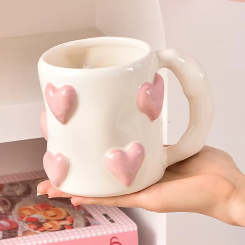 Pink Heart Mug