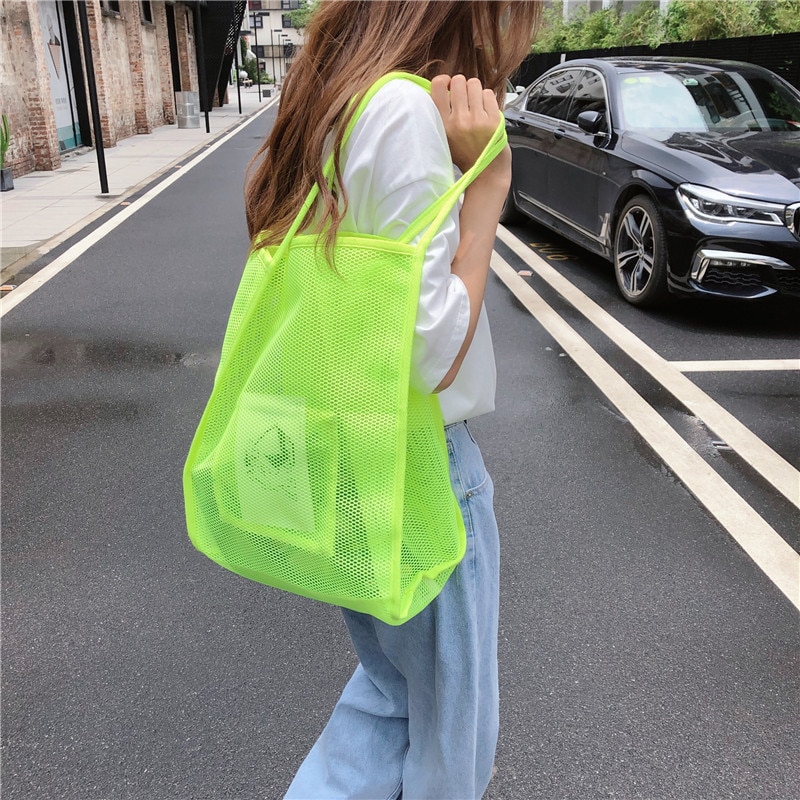 Bold Mesh Tote Bag