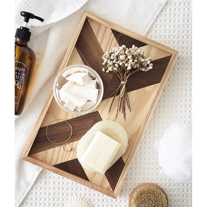 Patterned Wood Serving Day