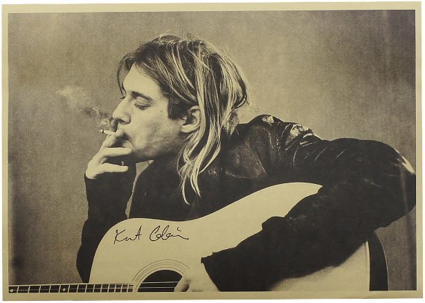 Vintage Kurt Cobain Craft Poster