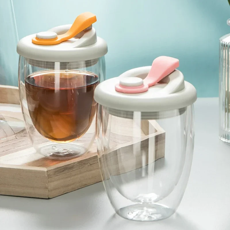 Double Glass Coffee Mug