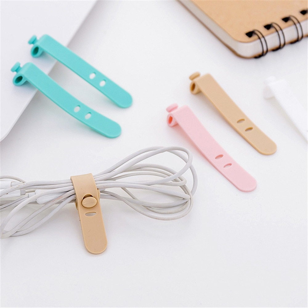 Pastel Silicon Cable Organiser