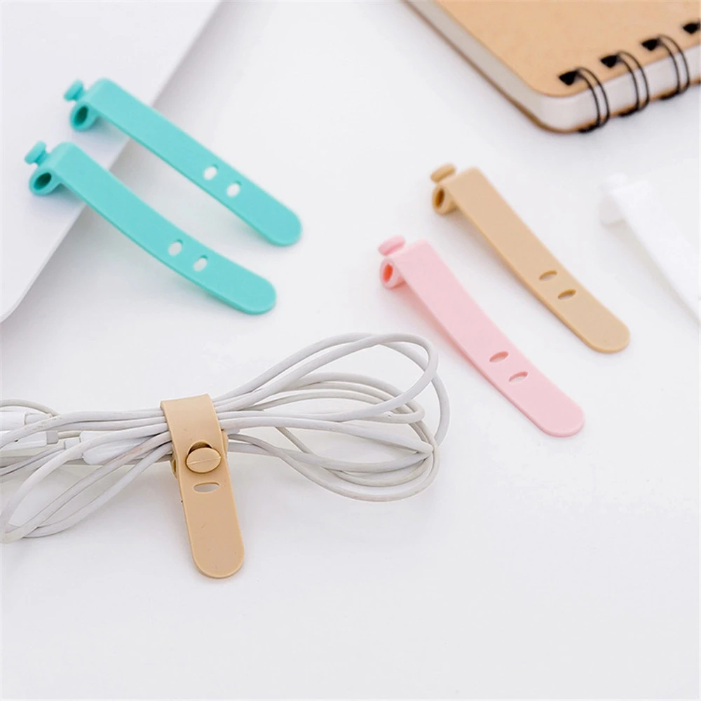 Pastel Silicon Cable Organiser