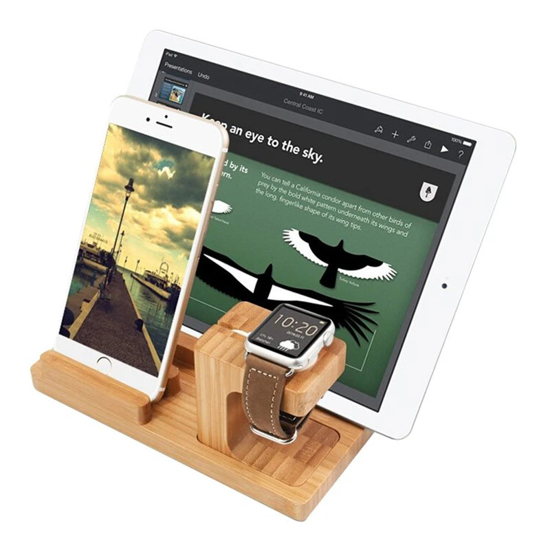 Wood Charging Stand For Apple