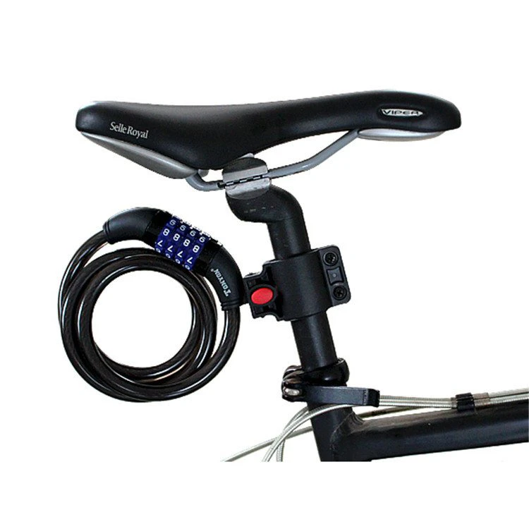 Combination Bike Lock With Seat Mount