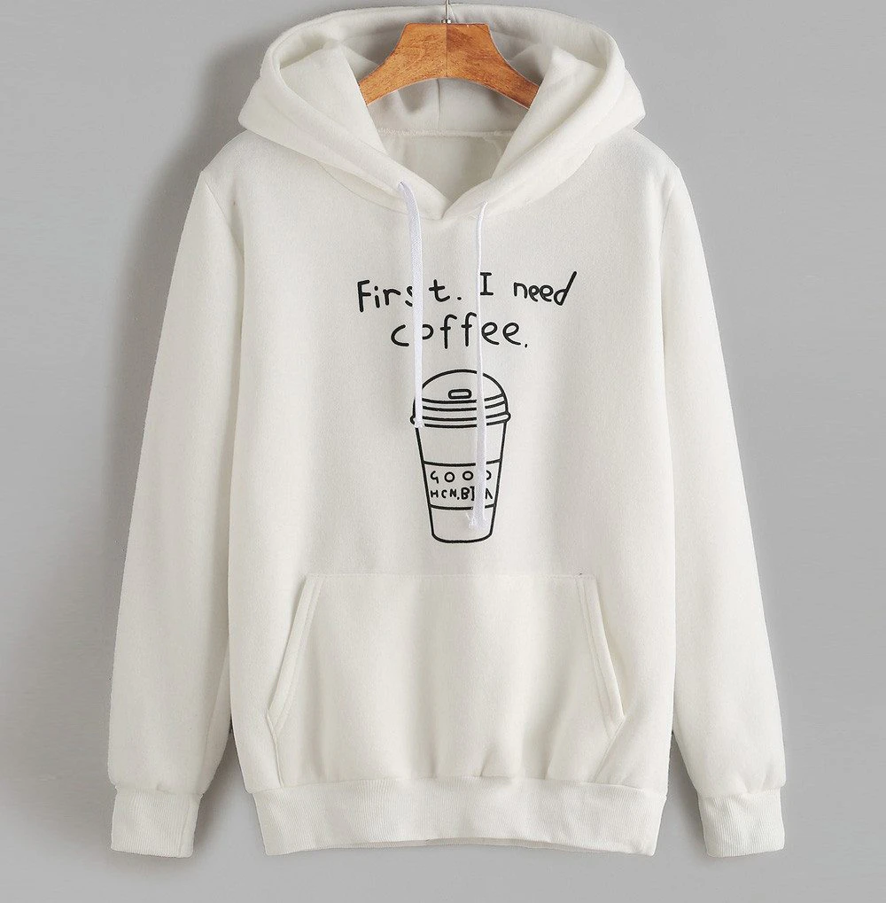 Coffee Print Hoodie