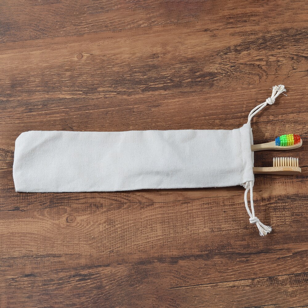 Eco Organic Cotton Toothbrush Travel Bag