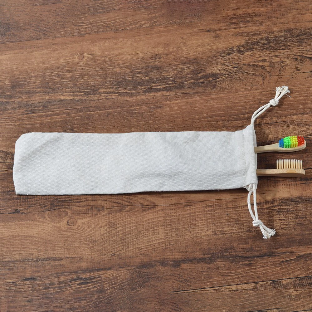 Eco Organic Cotton Toothbrush Travel Bag