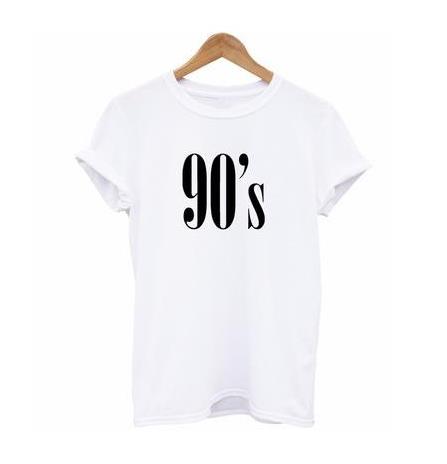 Womens Rolled Sleeve 90's Tee