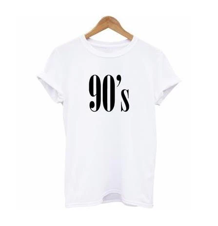 Womens Rolled Sleeve 90's Tee