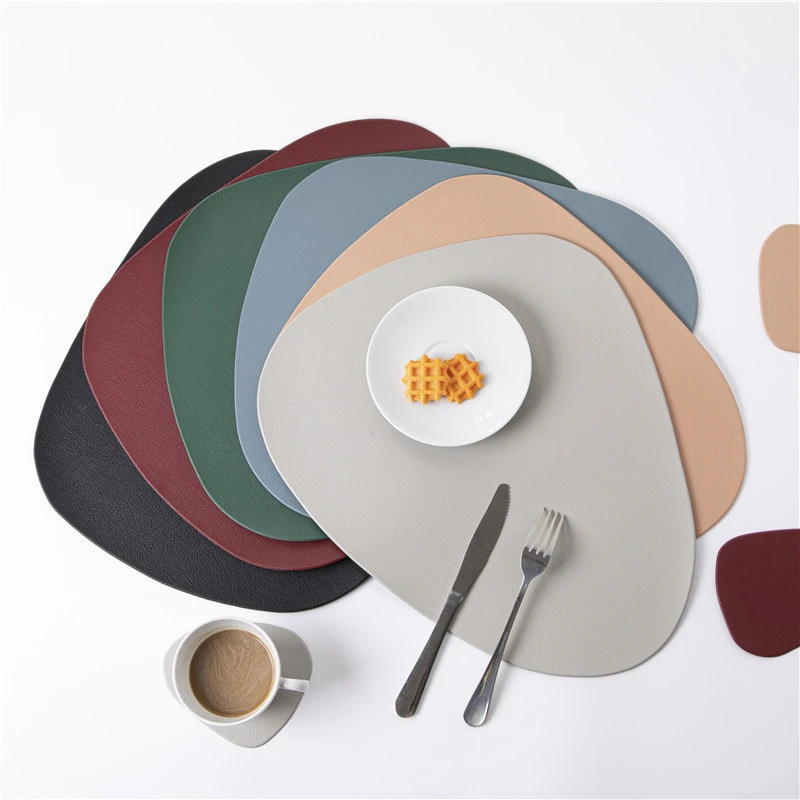 PU Leather Pebble Placemats