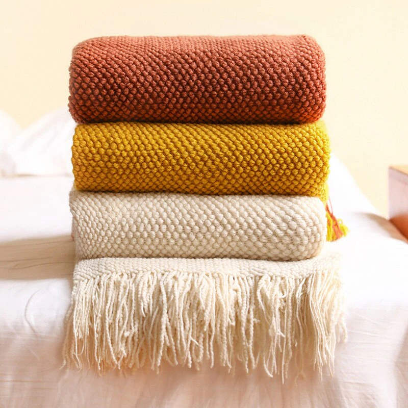 Cozy Knit Throw Blanket