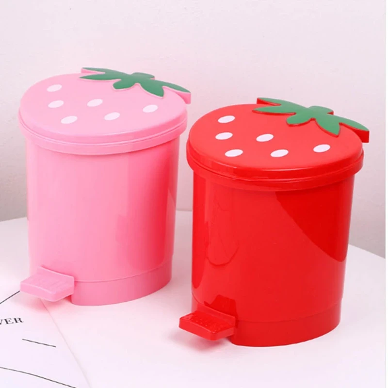 Mini Strawberry Trash Bin