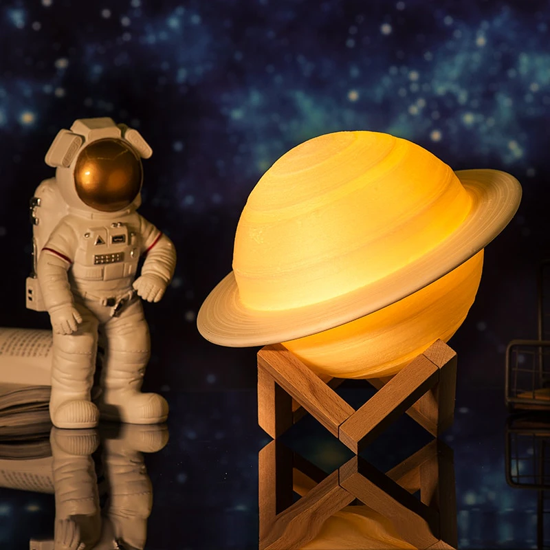 3D Saturn Night Lamp