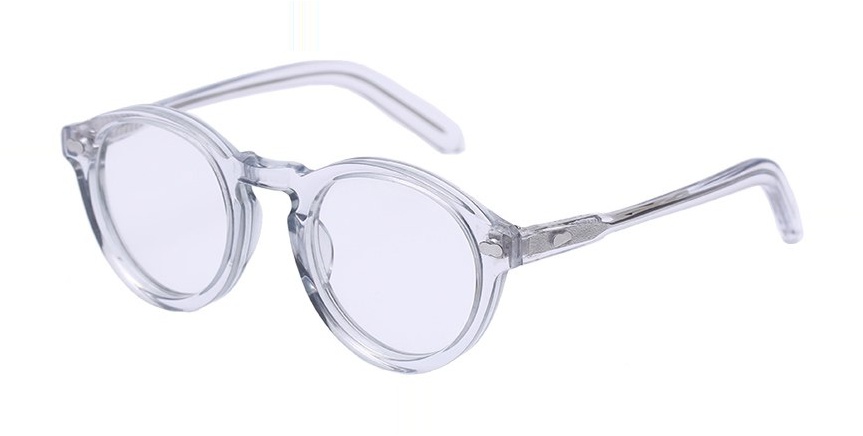 Clear Acetate Round Frame Glasses
